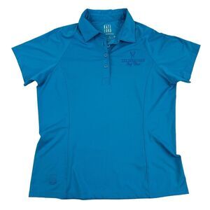 Kate Lord Sun Protection THE HERMITAGE GOLF CLUB Blue S/S Polo Shirt Stretch M